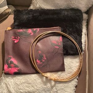 Bundle Deal Two hand clutch’s and gold body Zara